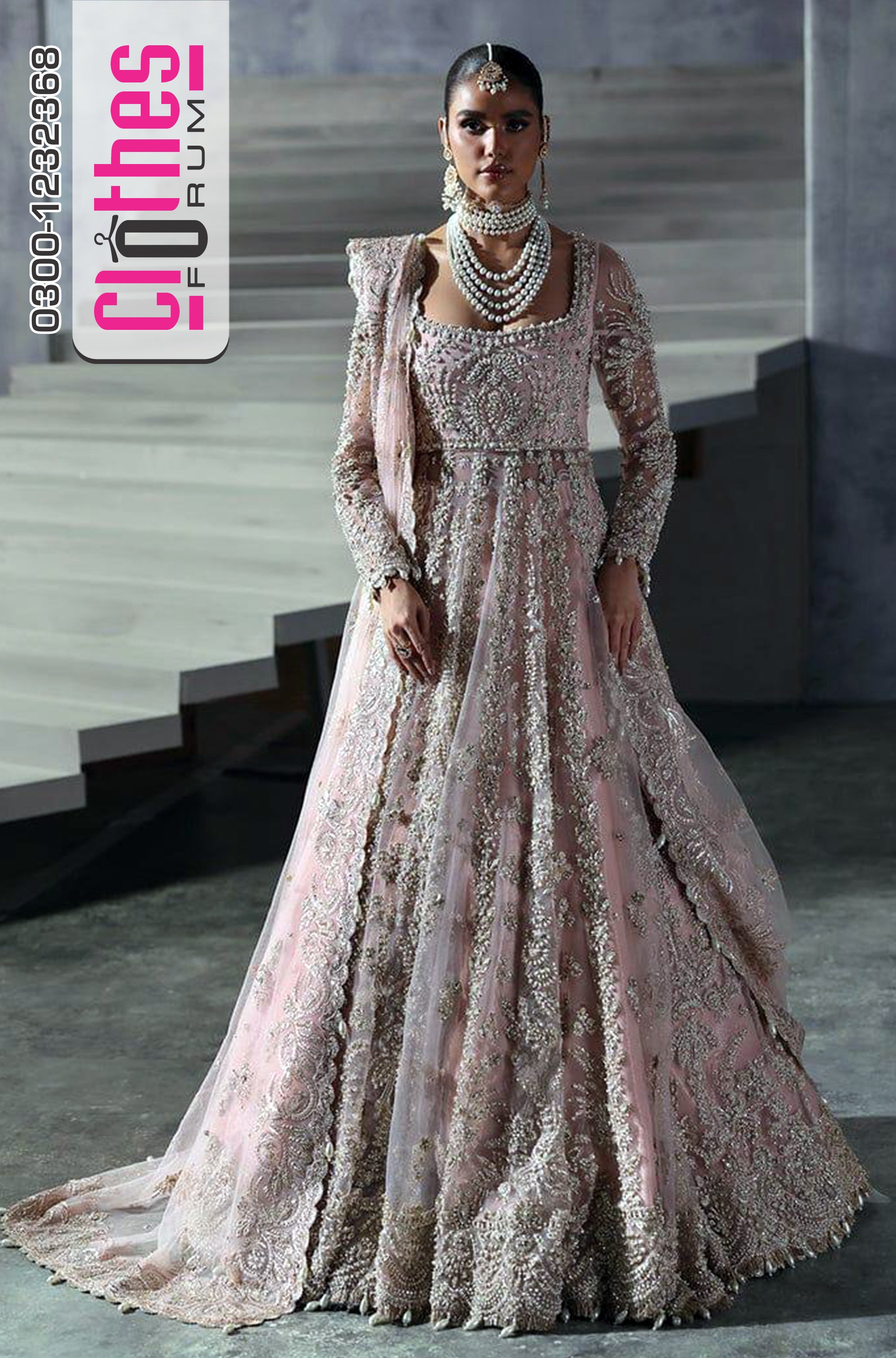 Afrozeh Brides Edit – Most Awaited Luxe Blush Pink Bridal Gown