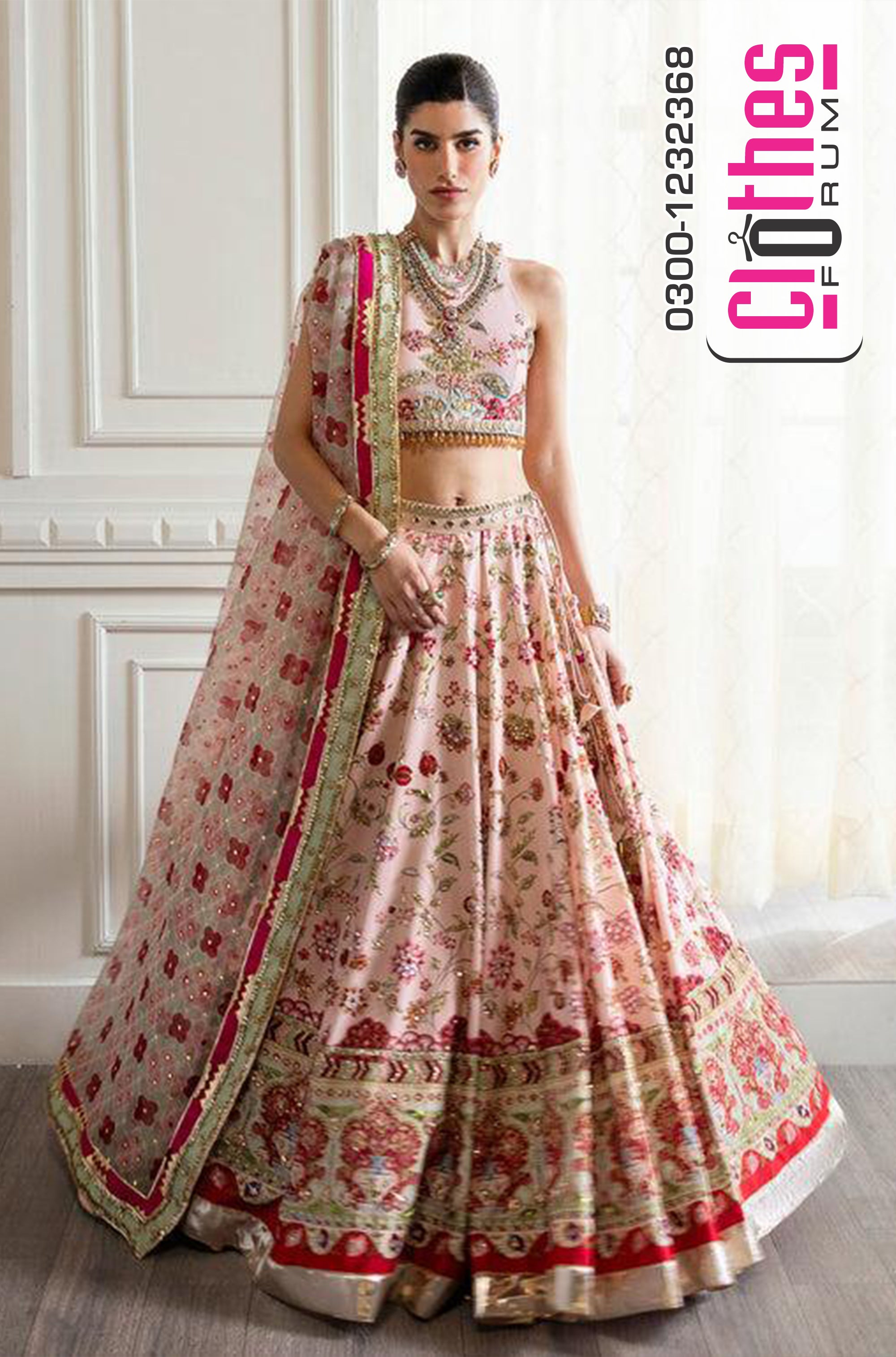 Crimson Wedding Edition – Exquisite Bridal Lehenga Choli