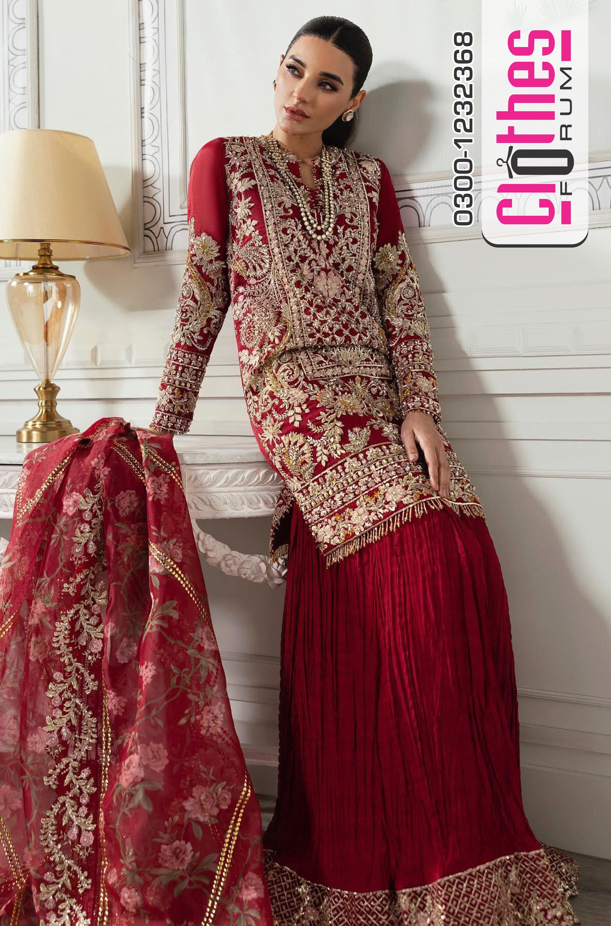 Crimson x Saira Shakira – A Symphony of Elegance and Glamour