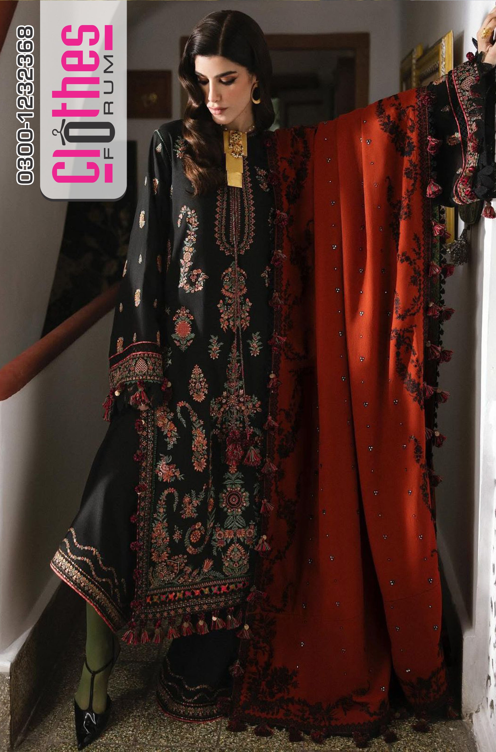 Hussain Rehar Karandi – Winter Elegance with Florent Festive Charm