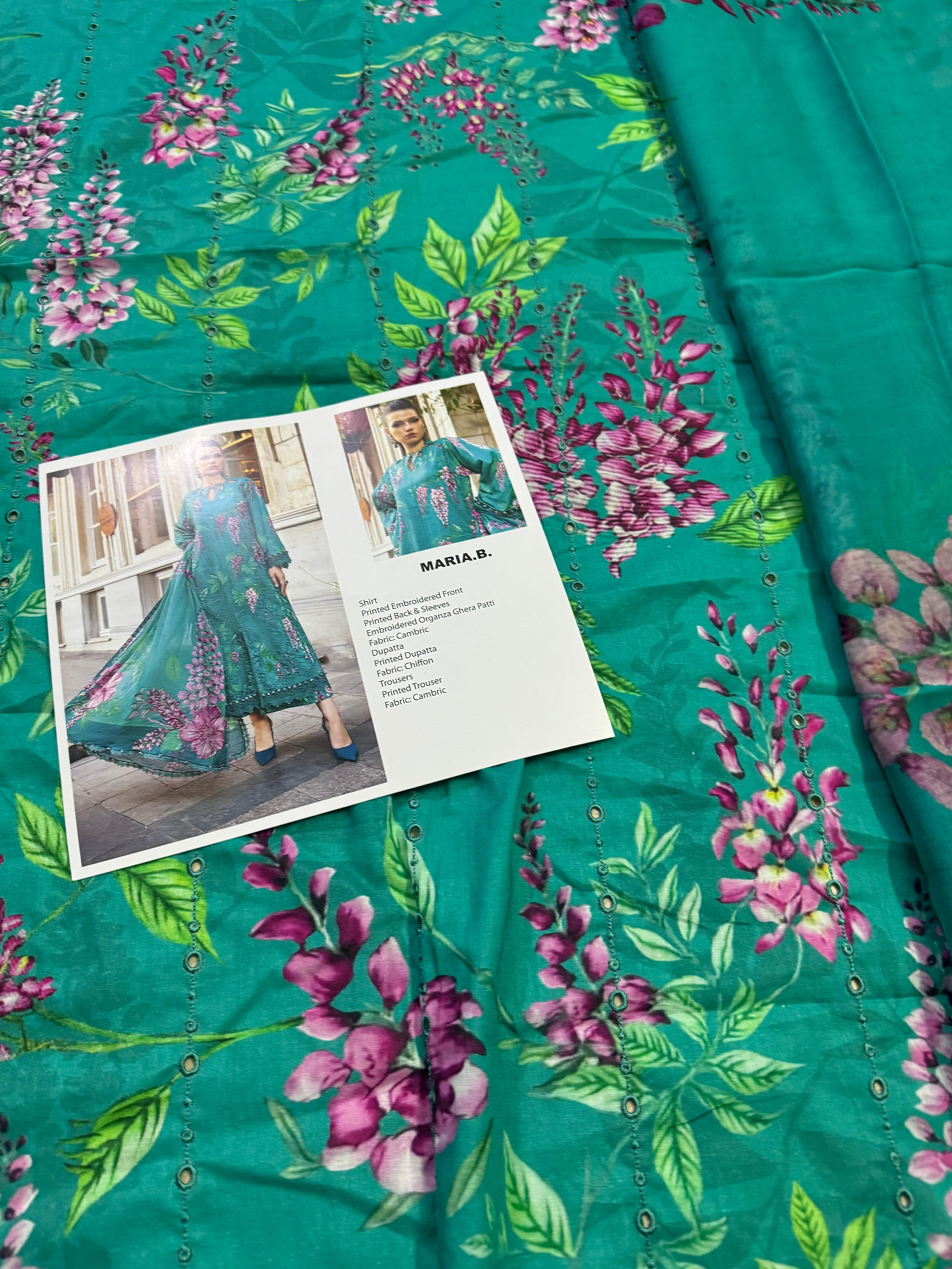 Maria B Mprint – Sea Green Winter Collection