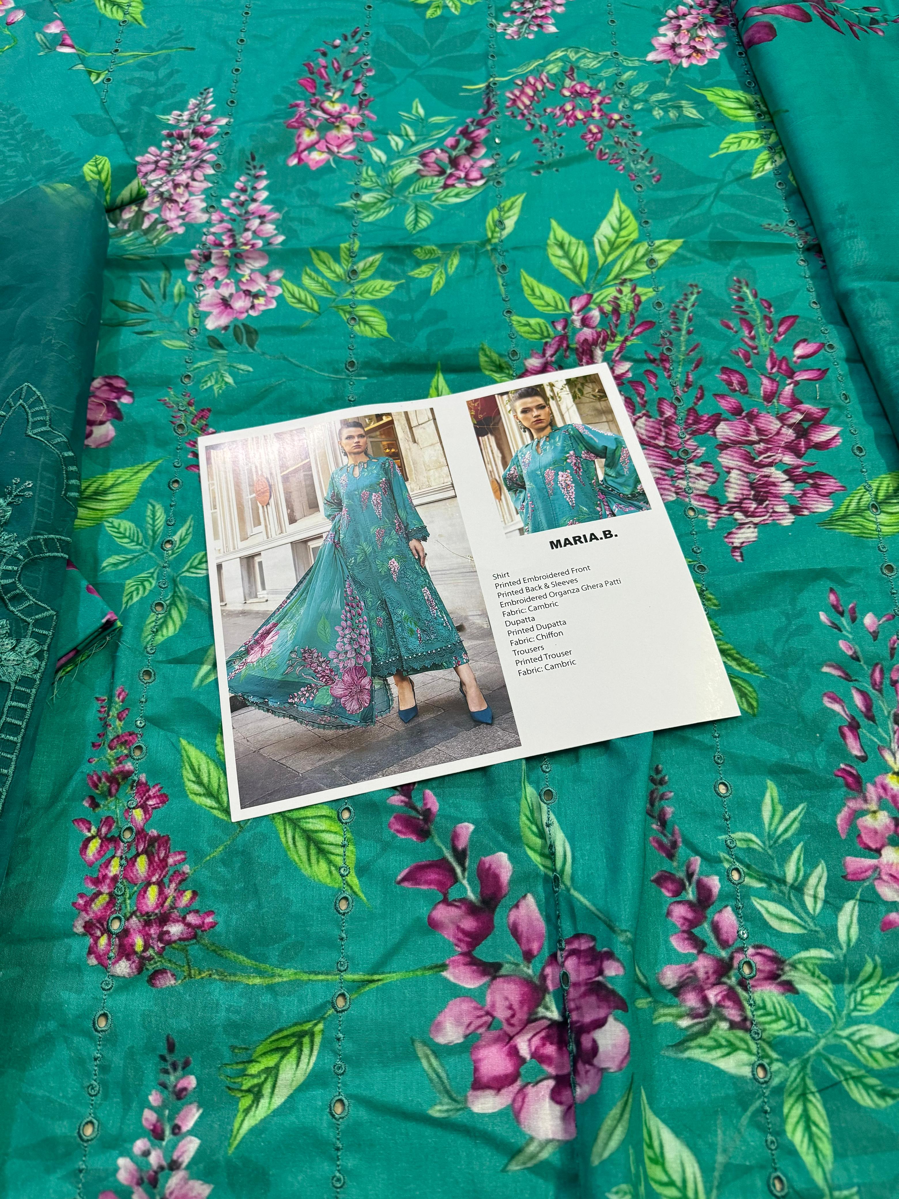 Maria B Mprint – Sea Green Winter Collection