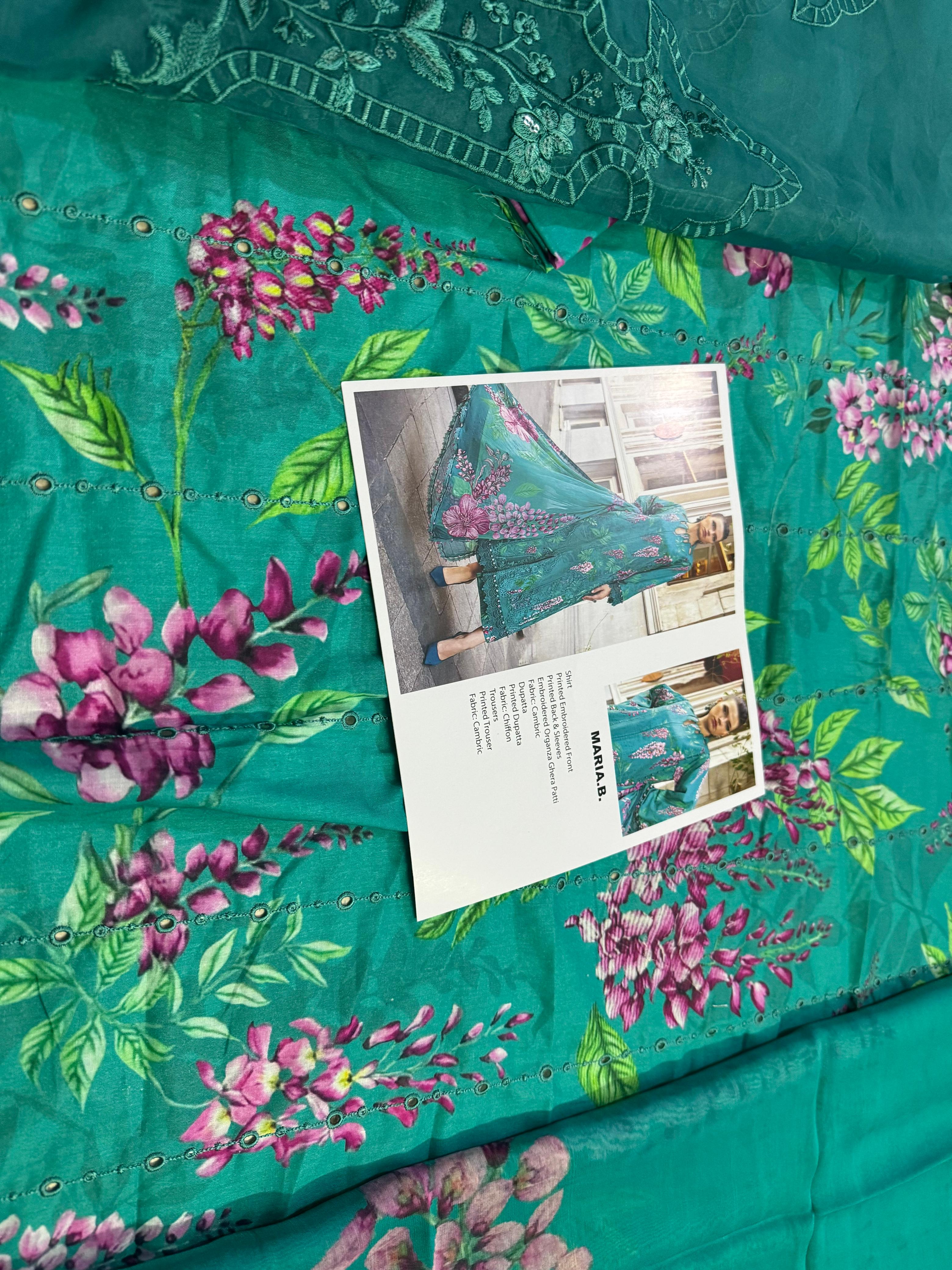 Maria B Mprint – Sea Green Winter Collection