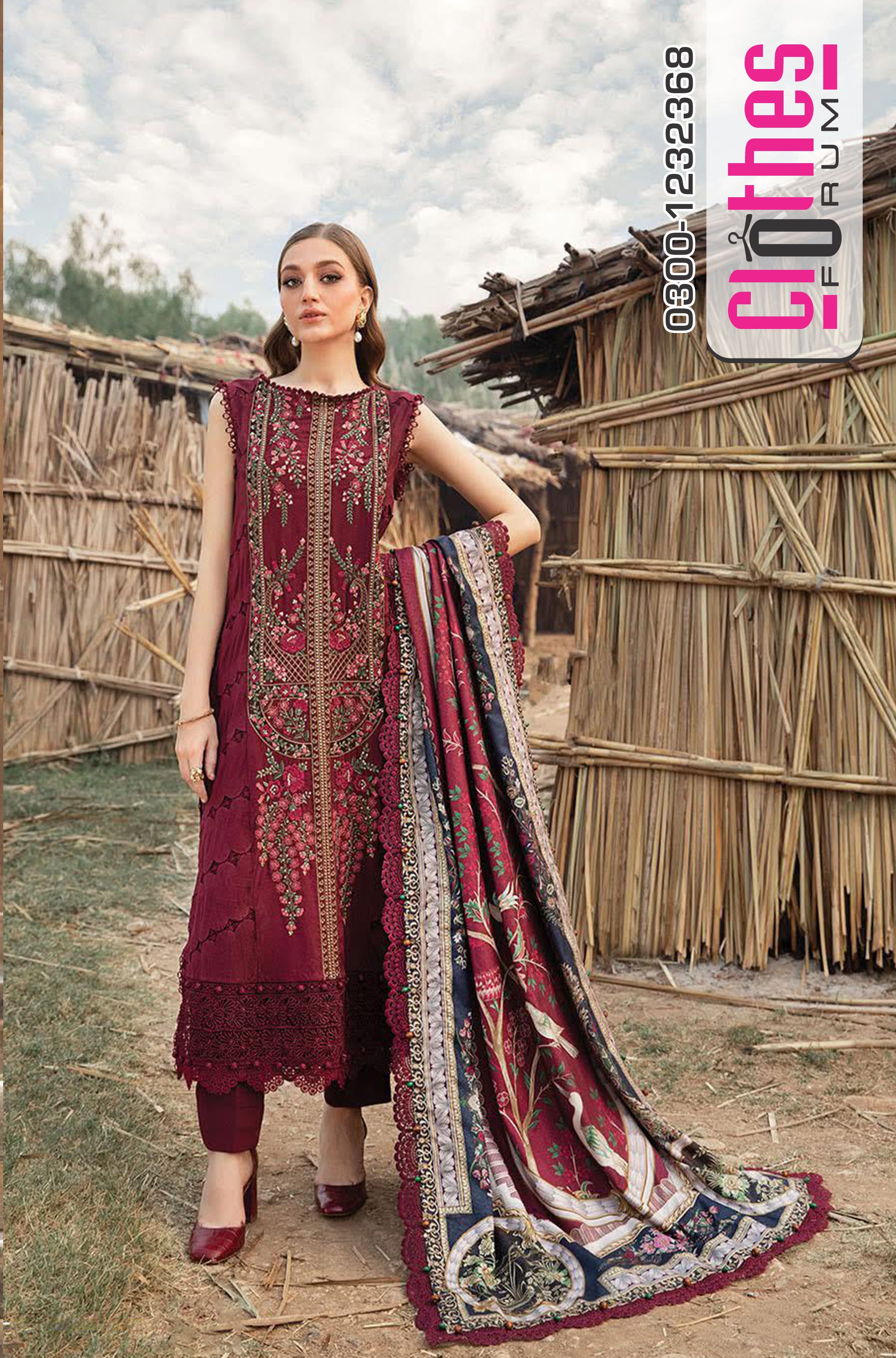 Maria B Mprint Winter Charm – Festive Ethnic Ensemble Masterpiece