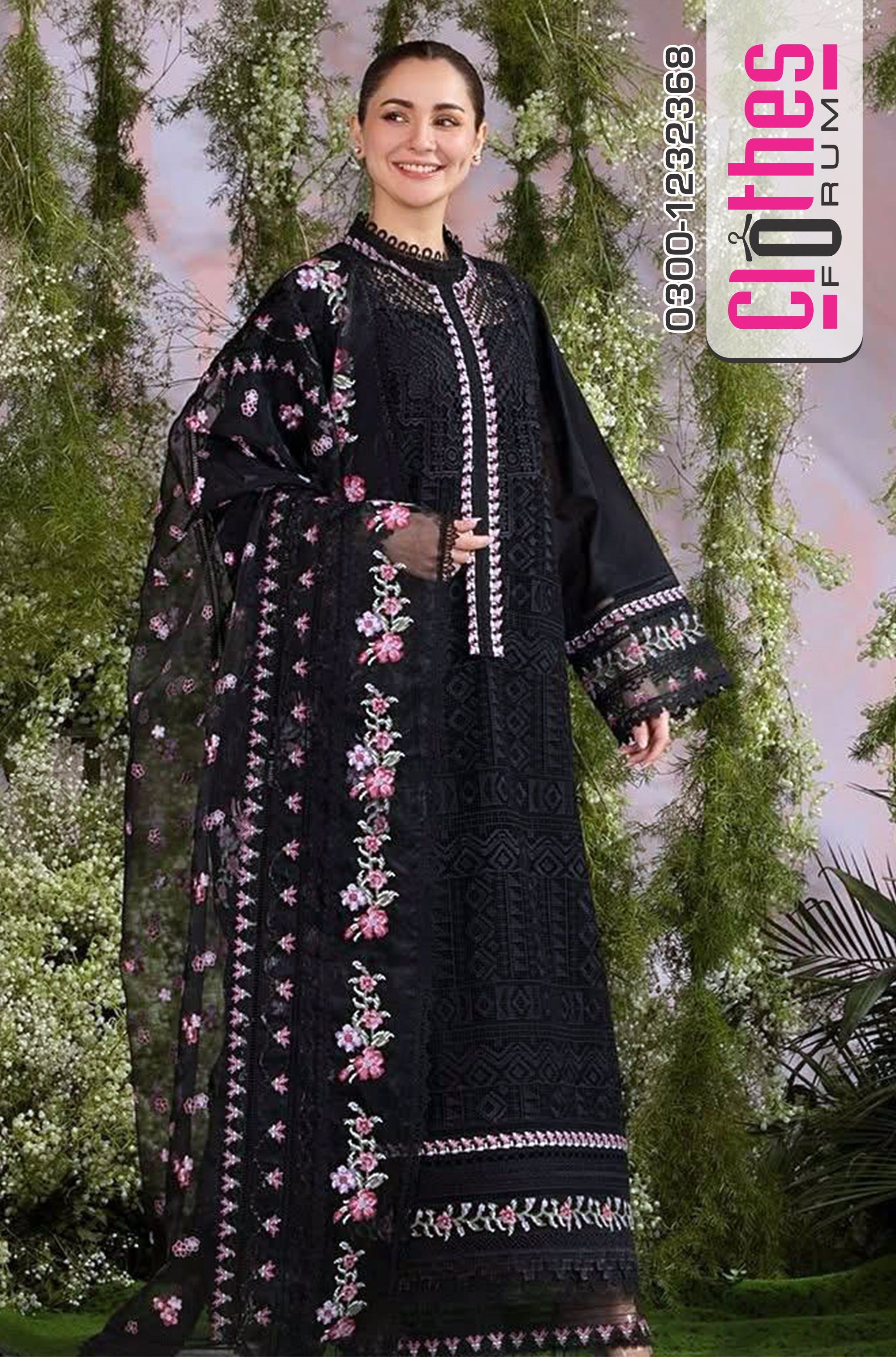 Sobia Nazir Luxury Lawn 2025 – Timeless Ivory Elegance with Exquisite Embroidery