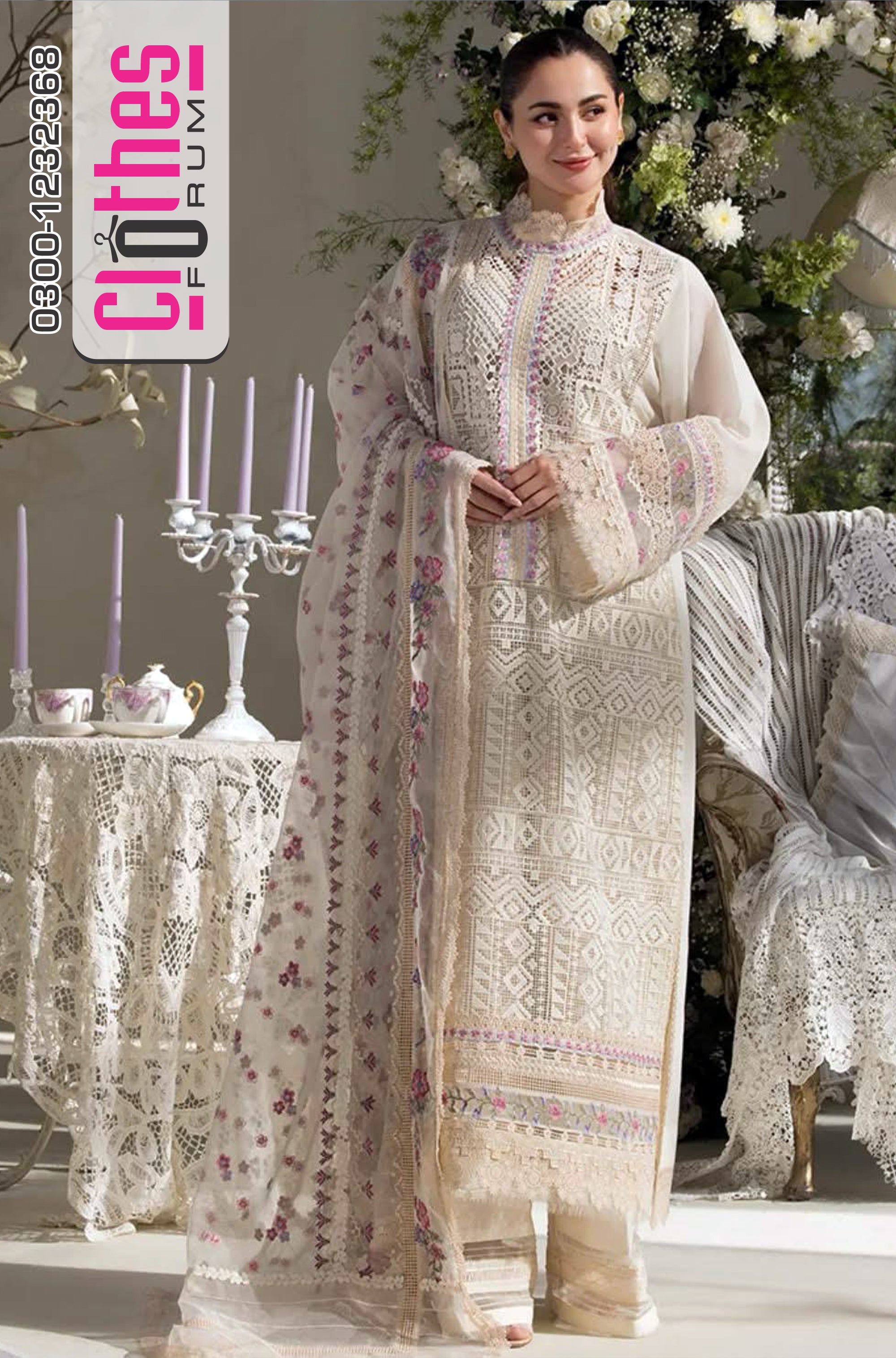 Sobia Nazir Luxury Lawn – Ethereal Ivory Elegance for Weddings & Festive Glamour