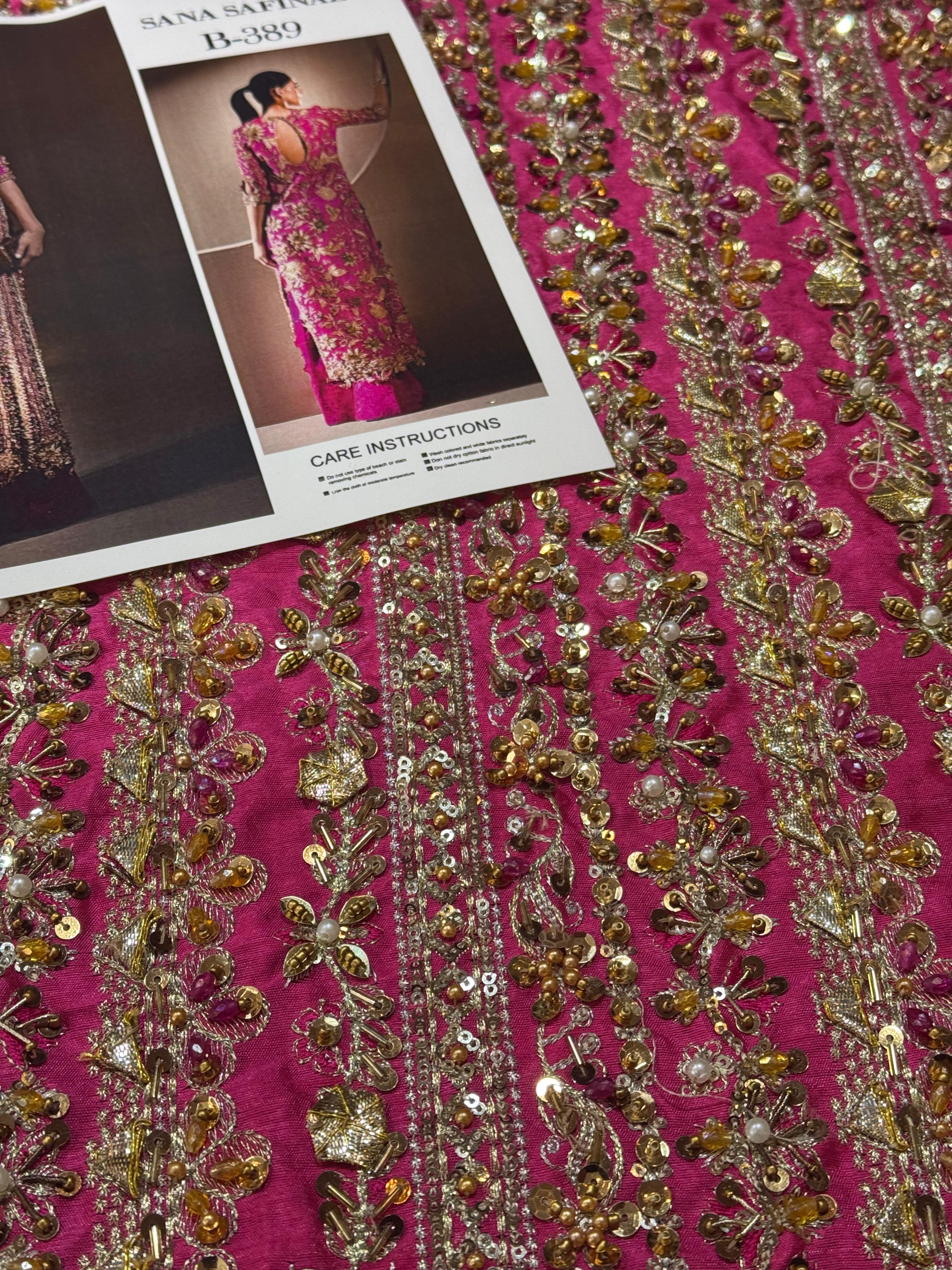 Sana Safinaz Wedding Couture – Luxury Handmade Raw Silk Elegance