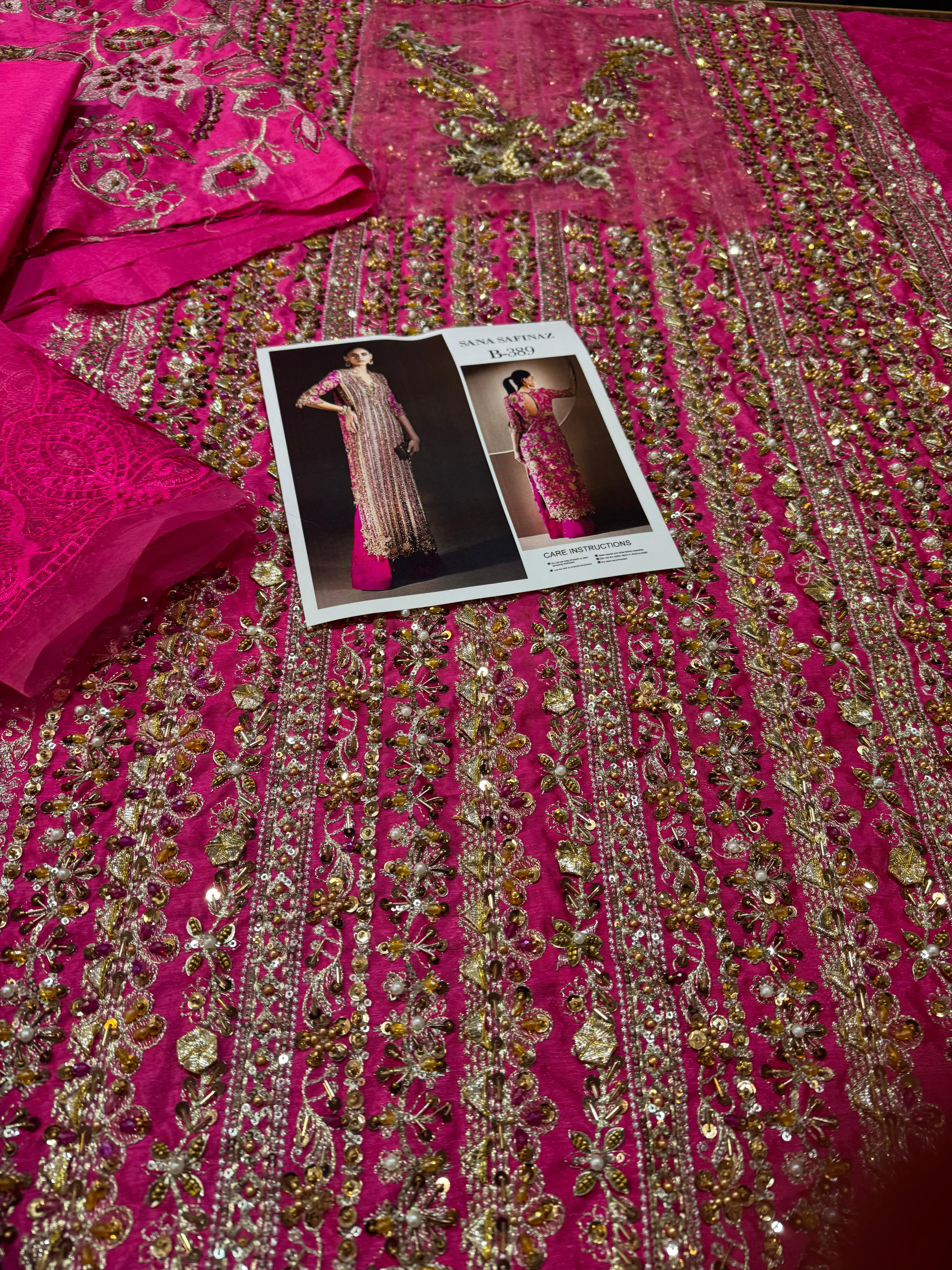 Sana Safinaz Wedding Couture – Luxury Handmade Raw Silk Elegance