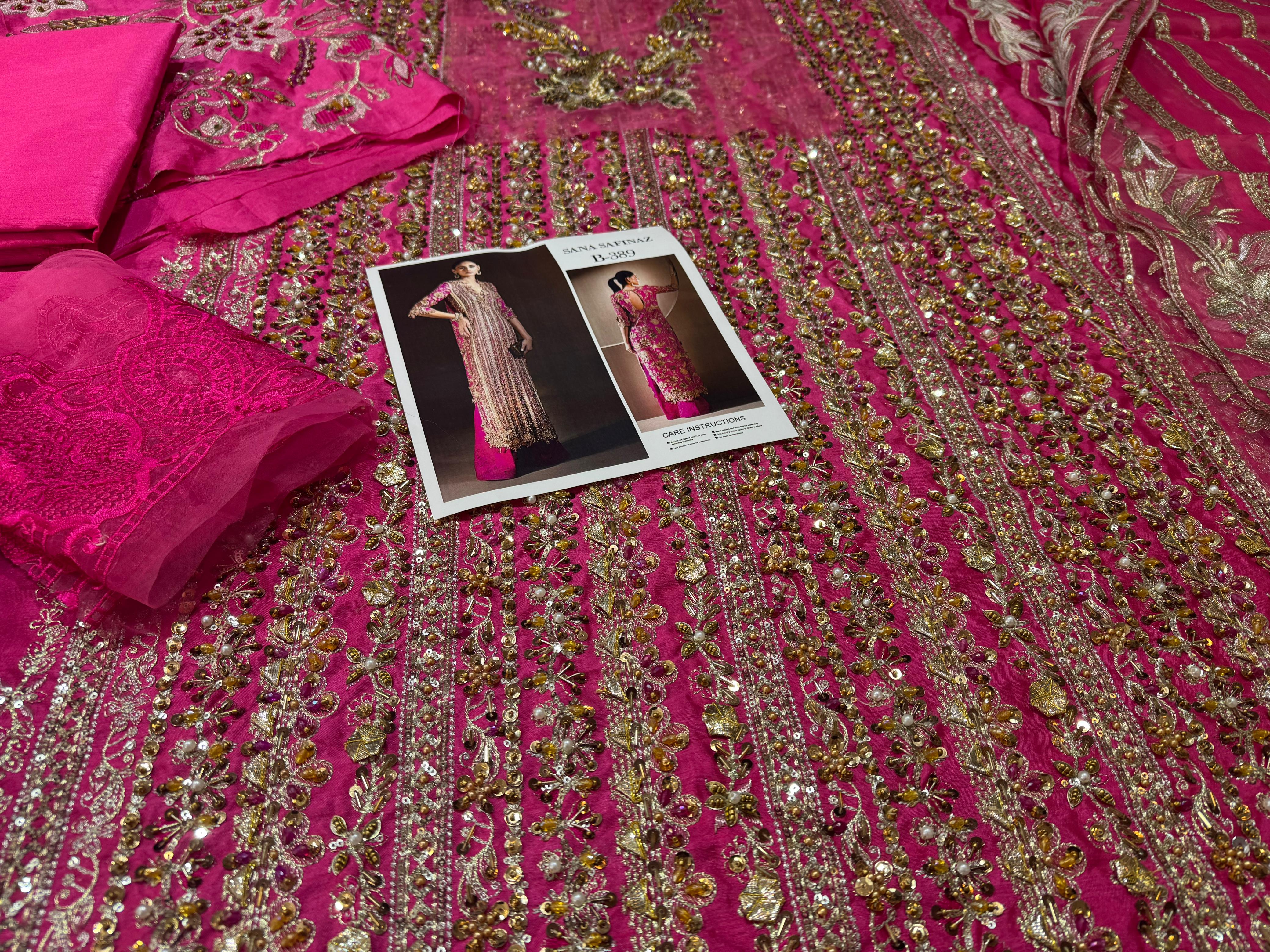 Sana Safinaz Wedding Couture – Luxury Handmade Raw Silk Elegance