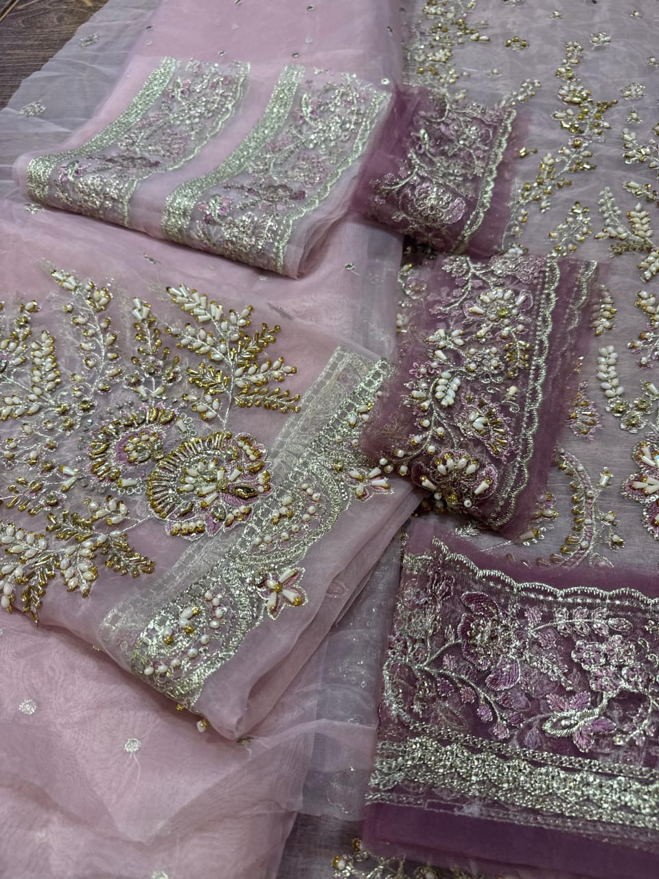 Maria B Lilac & Pink Bridal Kameez Lehenga – A Wedding Masterpiece