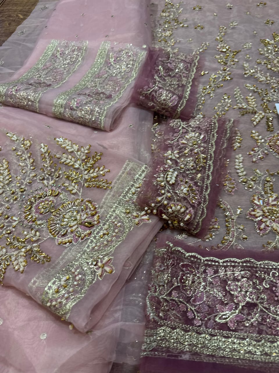 Maria B Lilac & Pink Bridal Kameez Lehenga – A Wedding Masterpiece