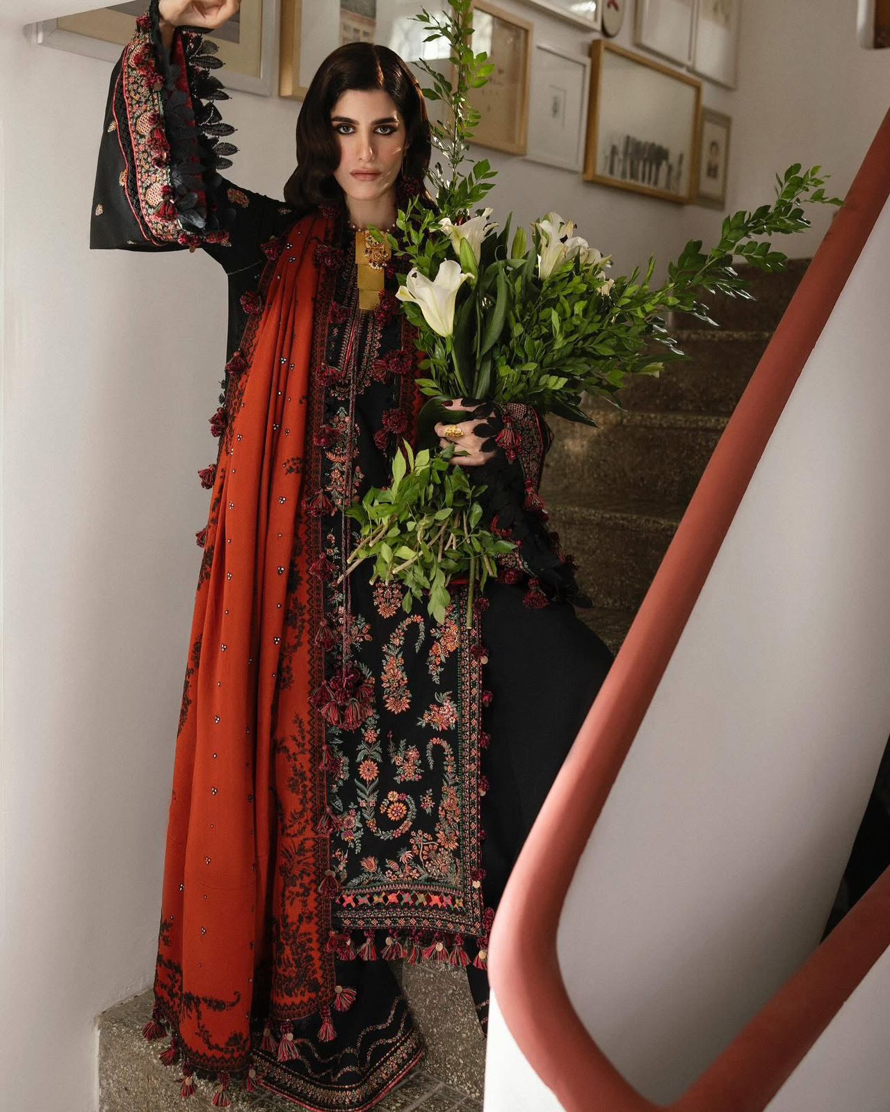 Hussain Rehar Karandi – Winter Elegance with Florent Festive Charm