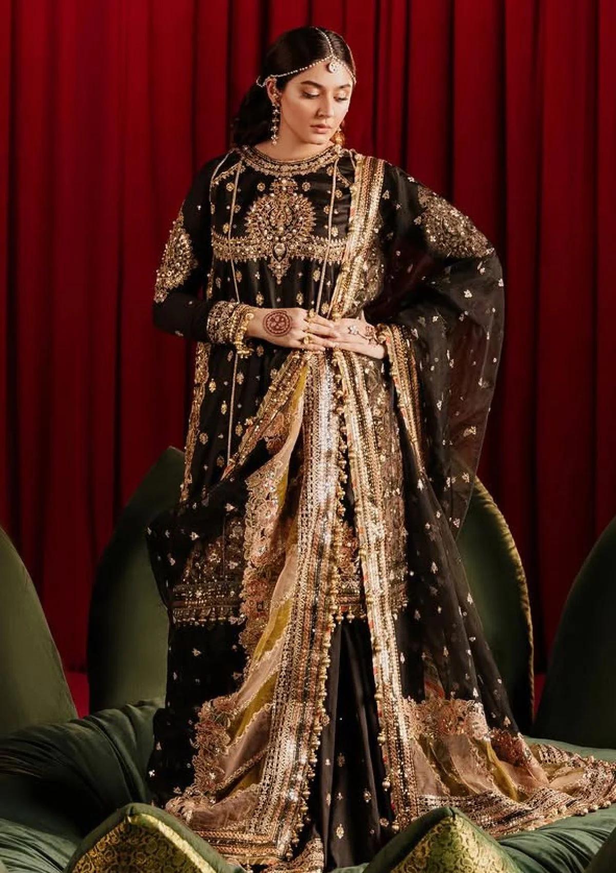 Mohsin Naveed Ranjha Black Luxury Wedding Ensemble – A Regal Festive Attire