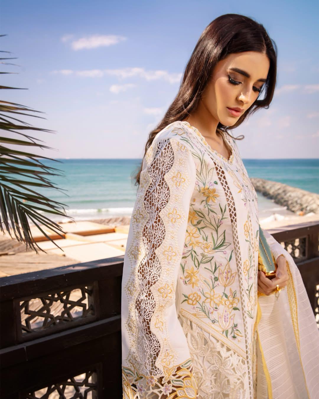 Rang Rasiya Luxury Premium Lawn – Ivory Gold Festive Elegance