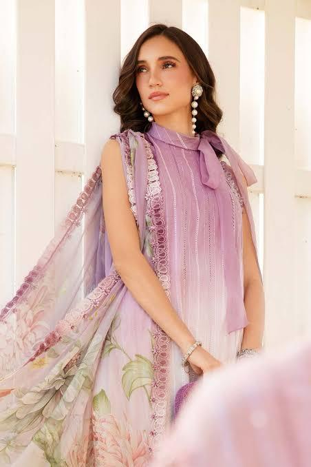 Maria B MPrint – Lavender Blush Ombre Lawn Suit