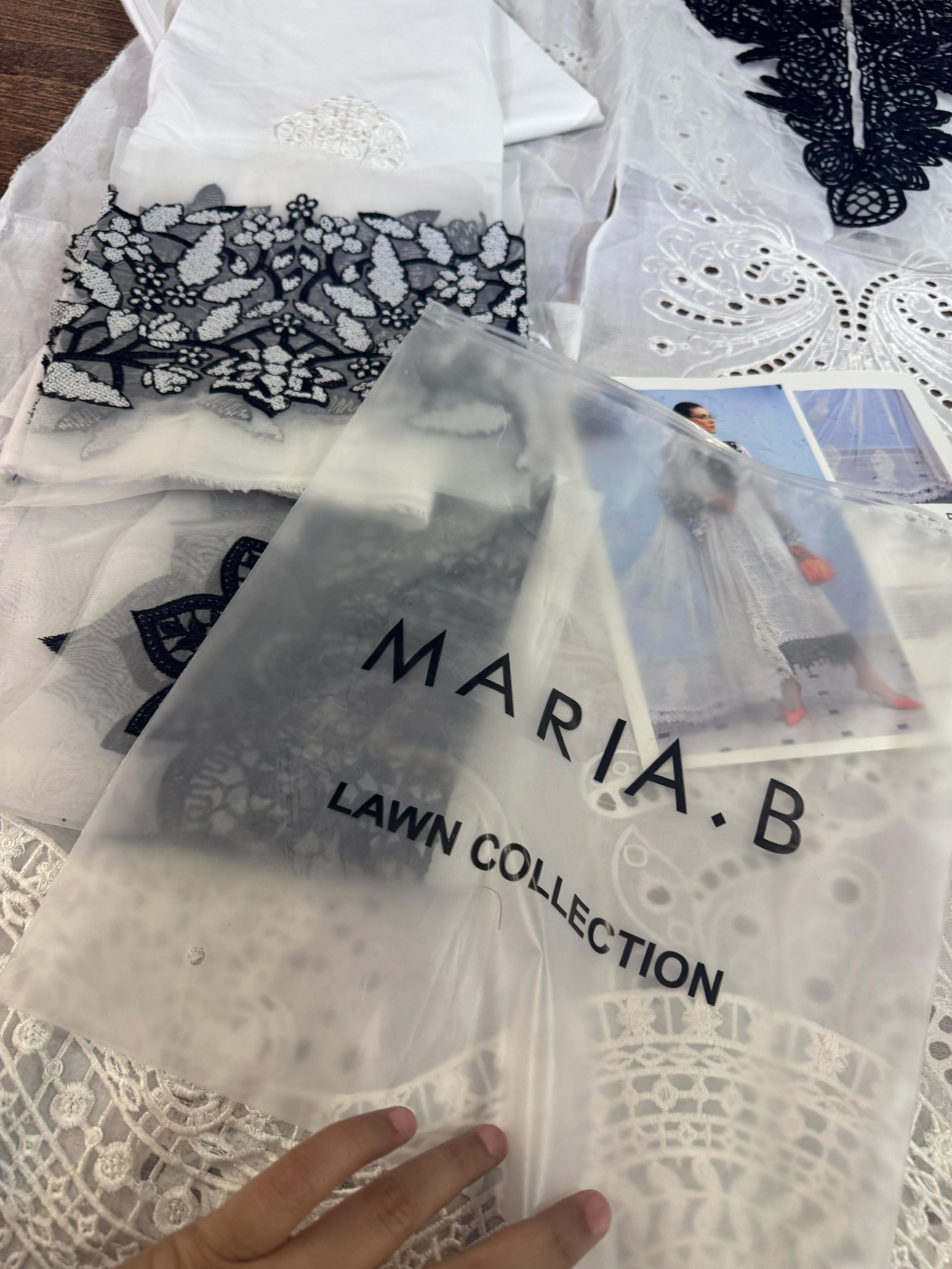 Maria B Premium Luxury Lawn 2025 – Elegance in Lucknowi Chikankari