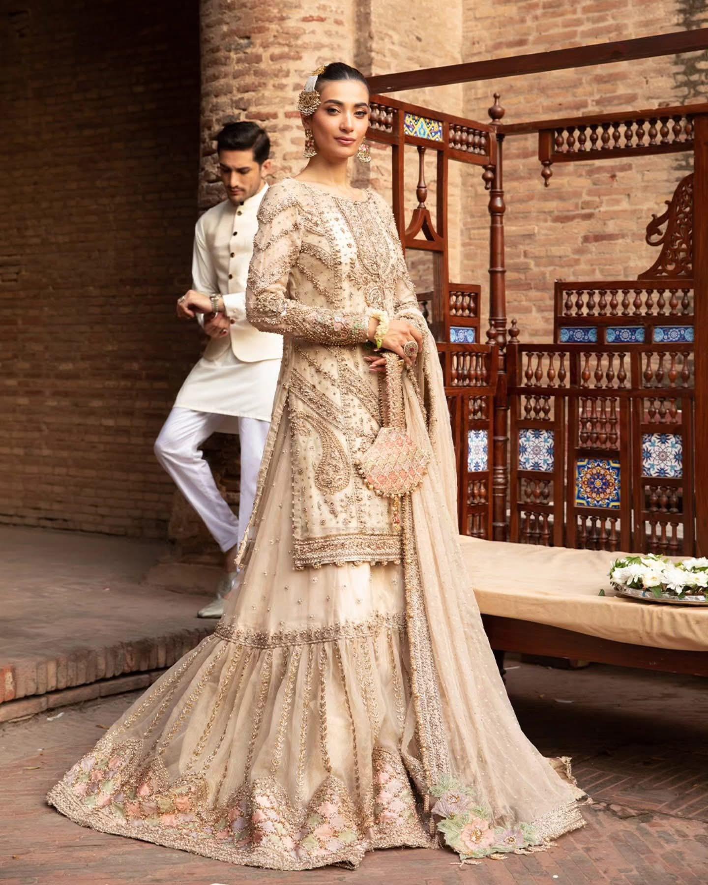 Maria B Bridal Splendor – Exquisite Nikkah Ensemble for Timeless Elegance