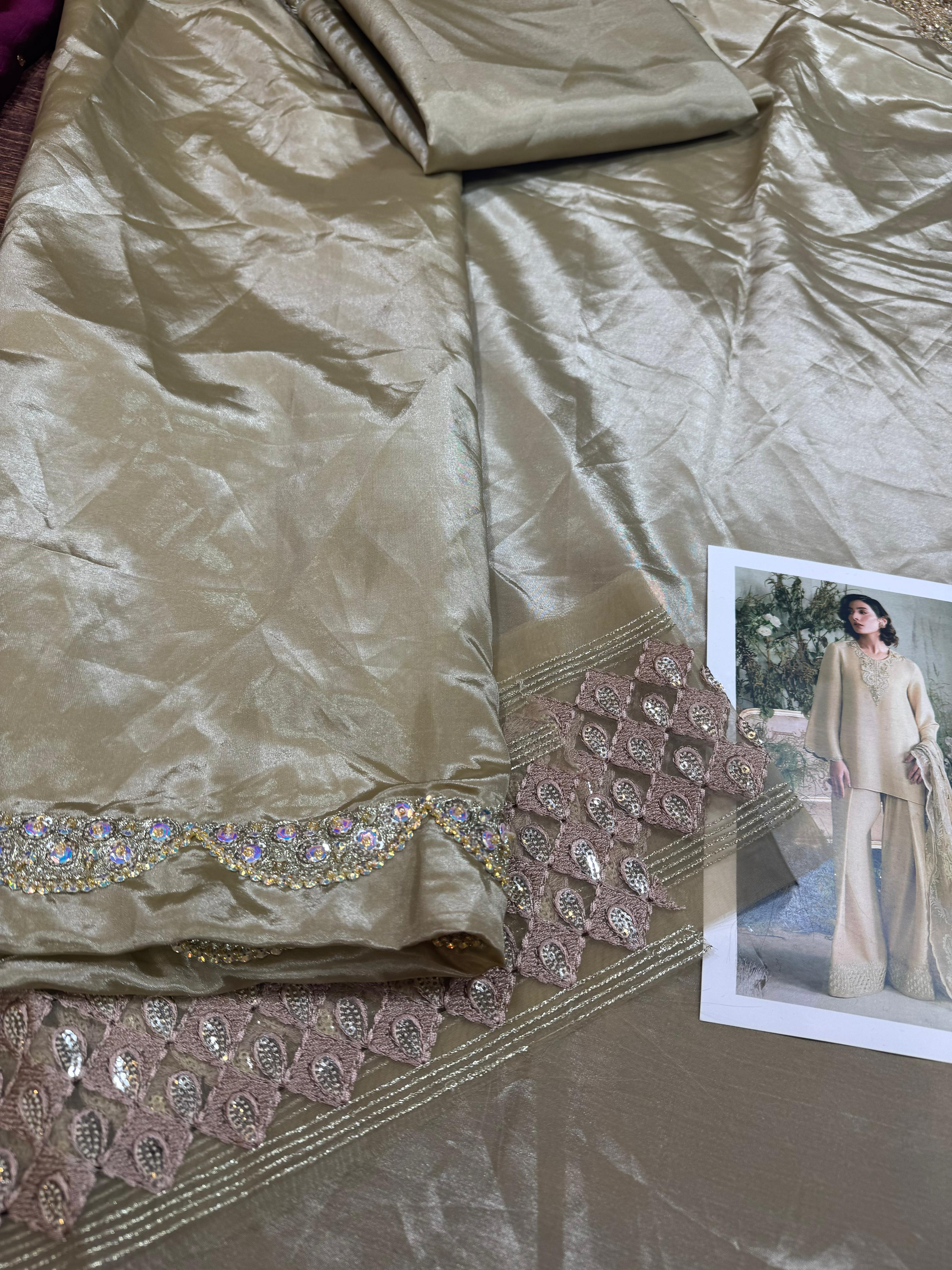 Faiza Saqlain Ivory Raw Silk Masterpiece – A Bridal Dream in Timeless Elegance