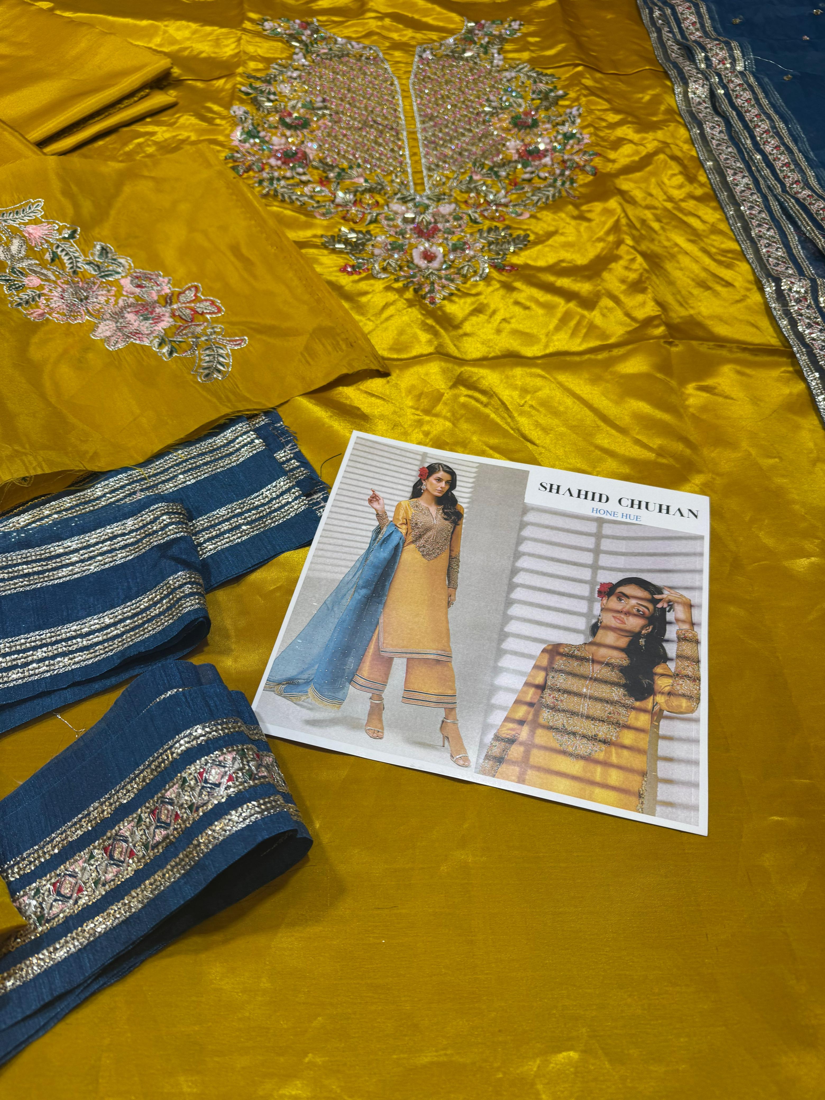 Shahid Chuhan Honey Hue Silk Wonder – Unveiling New Luxury Elegance