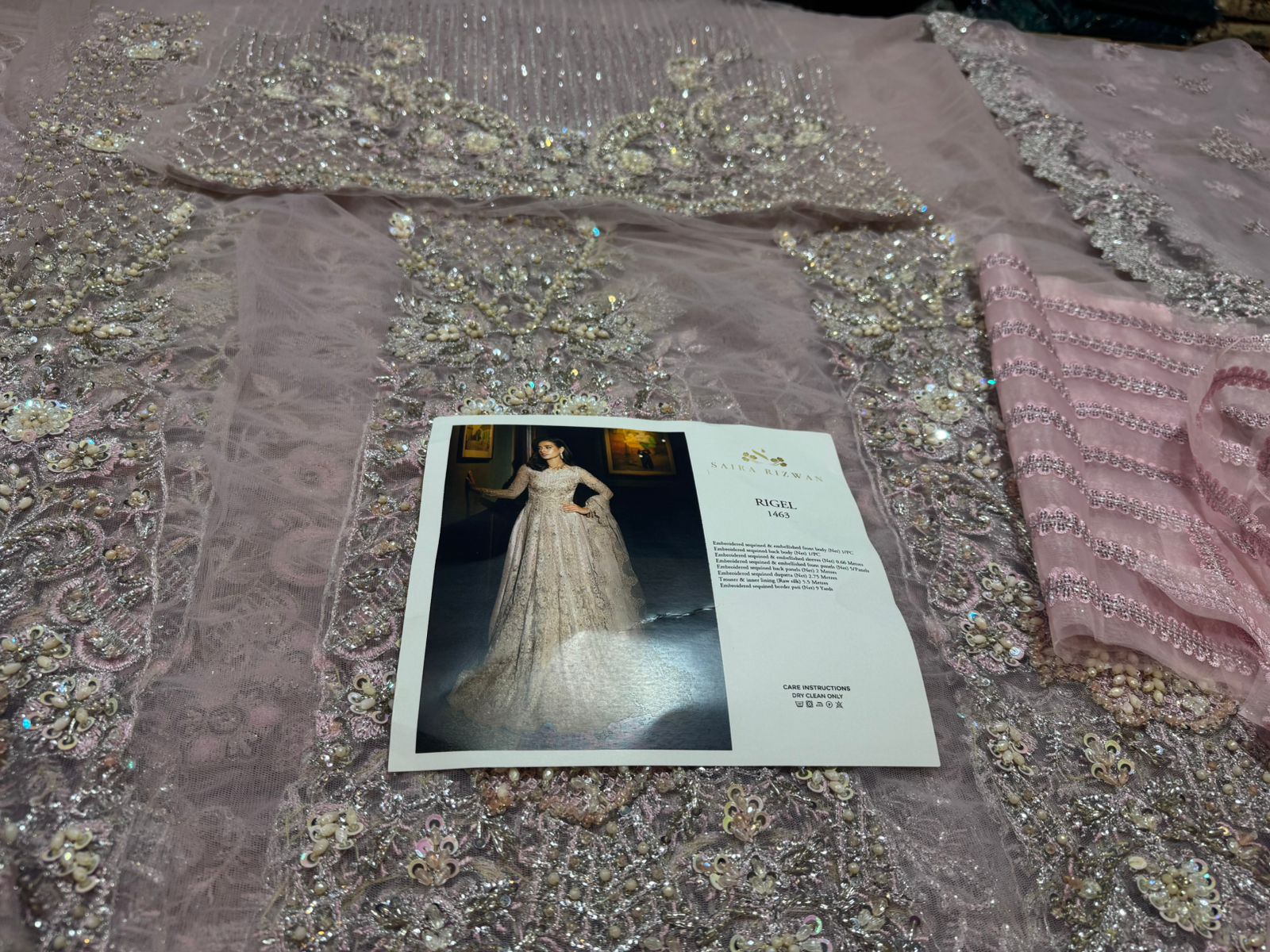 Saira Rizwan Luxury Wedding Formal – Exquisite Net Fabric Party Wear