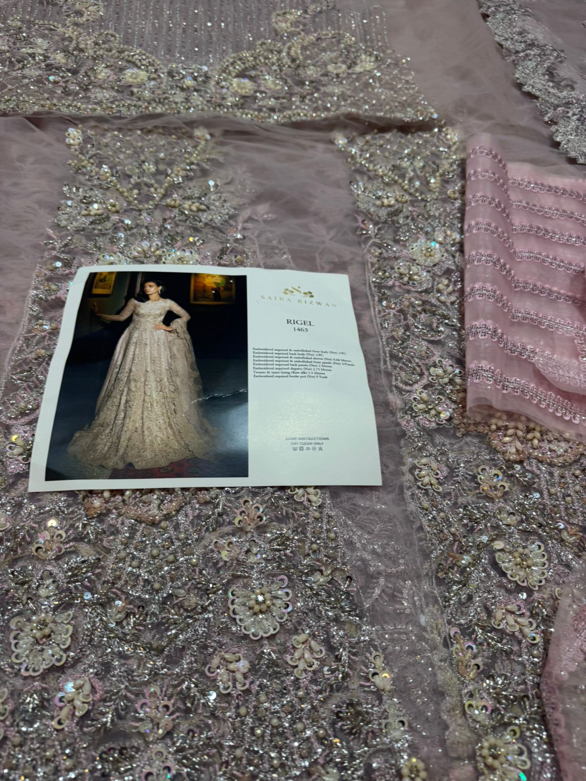 Saira Rizwan Luxury Wedding Formal – Exquisite Net Fabric Party Wear