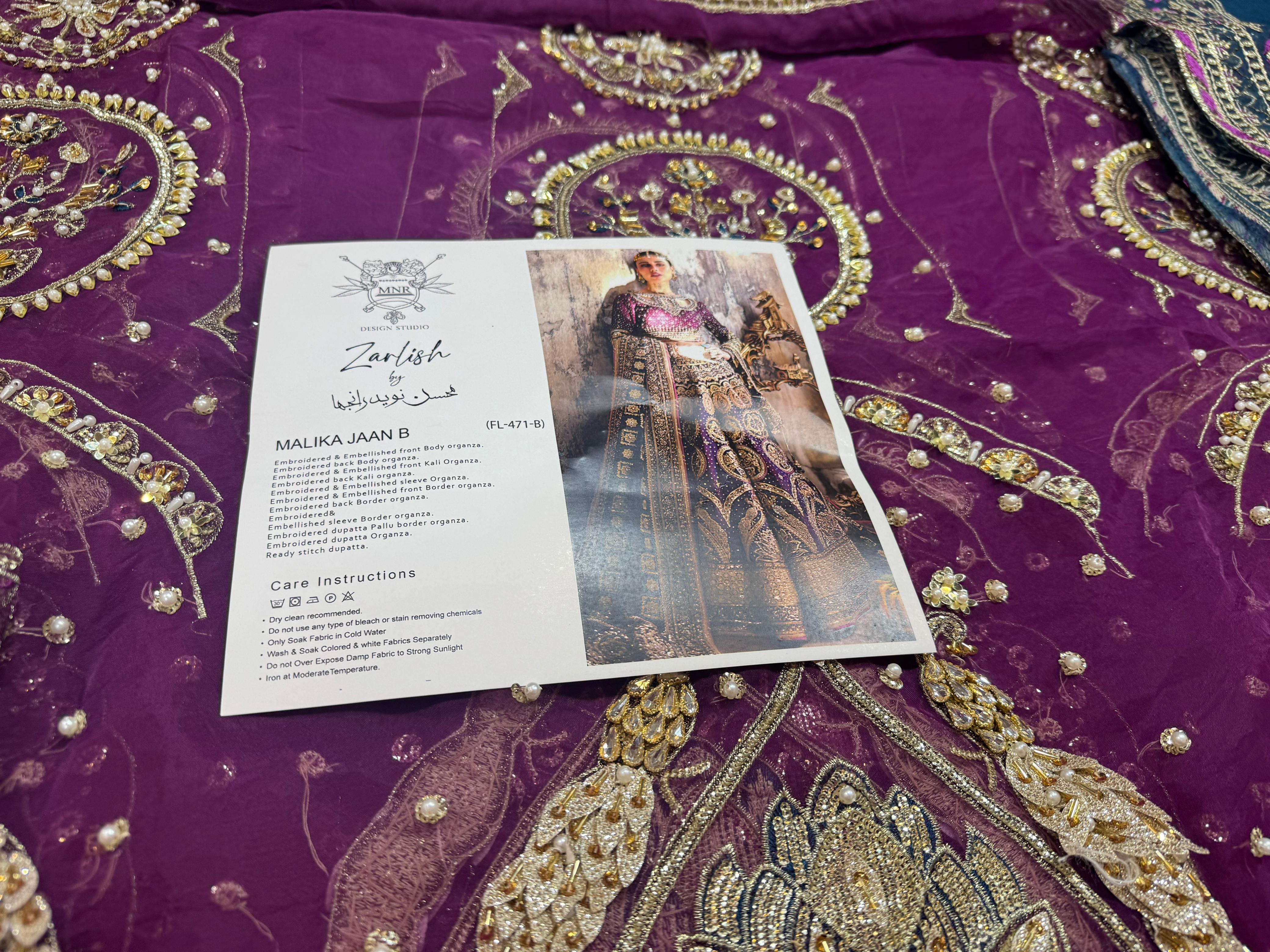 Mohsin Naveed Ranjha Magenta & Teal Choli Lehenga – Luxury Bridal Wear