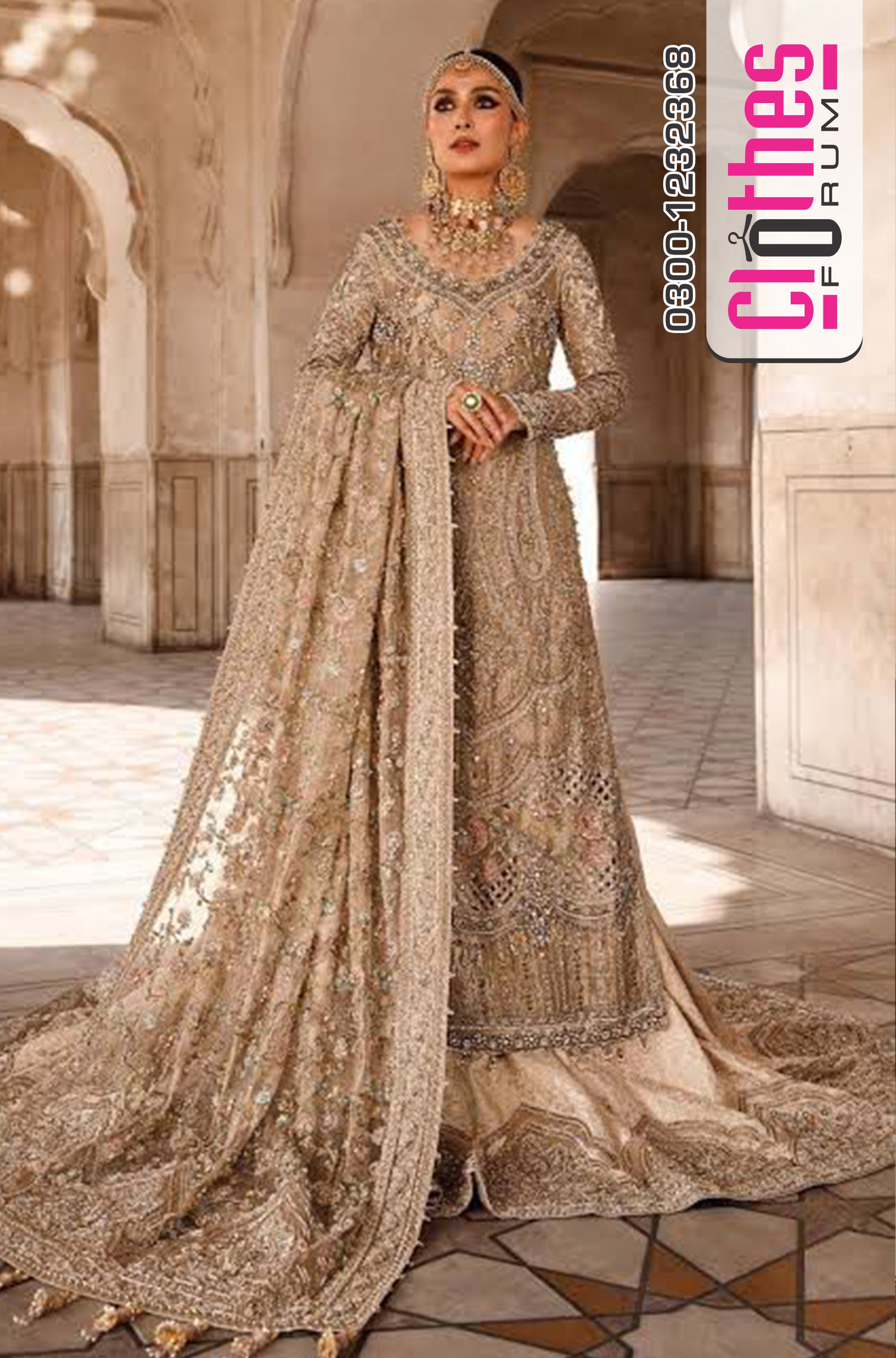 Maria B Signature ‘LILIANA’ Embroidered Sharara Set